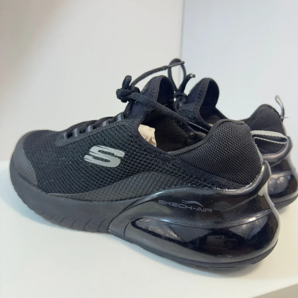 Skechers Skech-Air Sneakers Womens 9.5 Black 13276 Mesh Air Cushioned Athletic